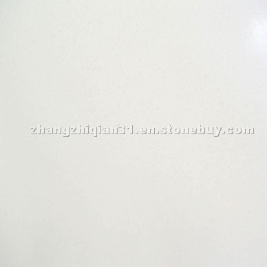 Quartz stone of white color