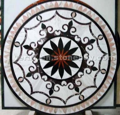 Hotel floor Waterjet Marble Stone Medallion