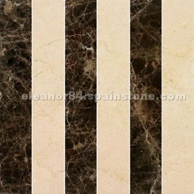 crema marfil, dark emperador mosaic crema marfil, dark emperador mosaic