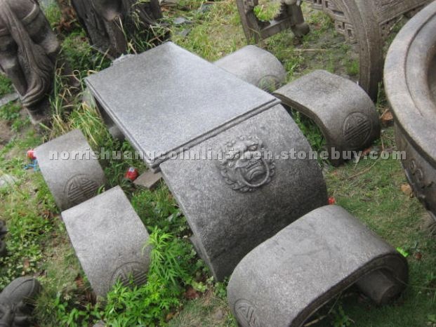 Bench and table