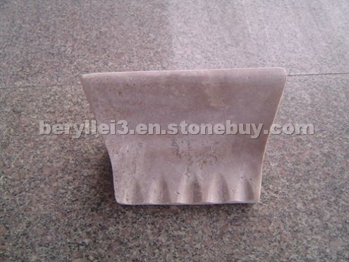 Beige Travertine soap dish