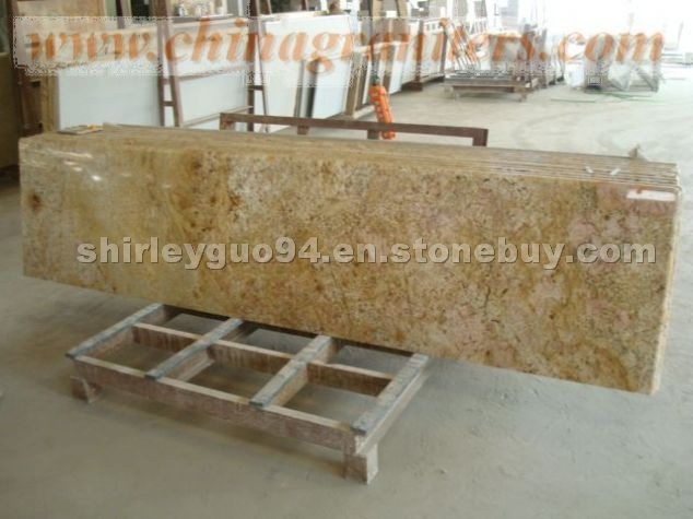 imperial gold granite prefabricated countertop