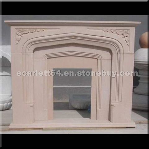 Sand Stone Fireplace