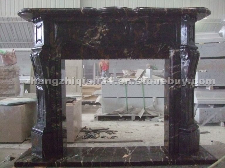 Black Marble Fireplace