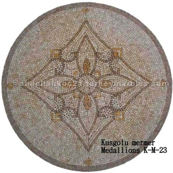 Travertine Mosaic Medallions K-M-23