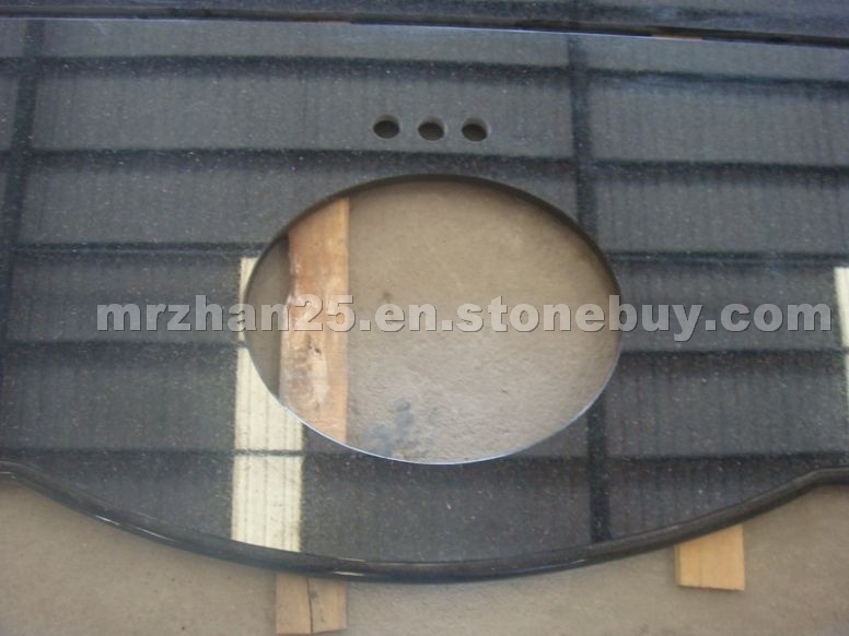 Black Galaxy Granite Vanity Tops