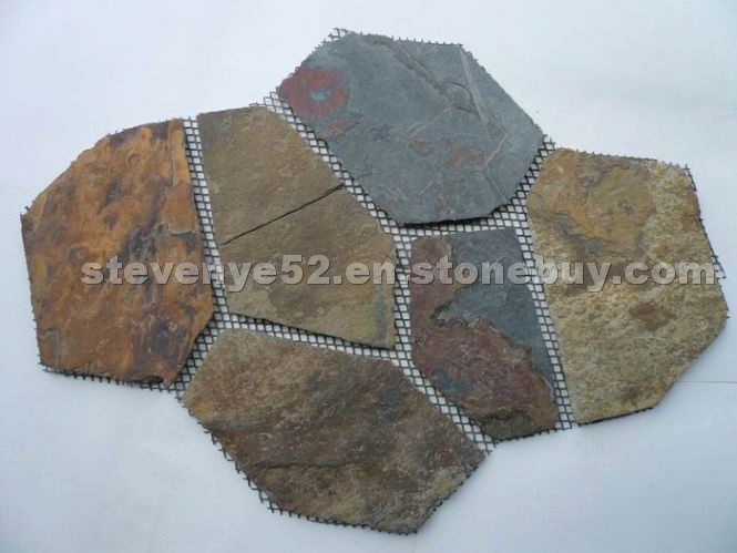 China Multicolor Slate Flagstone Pattern