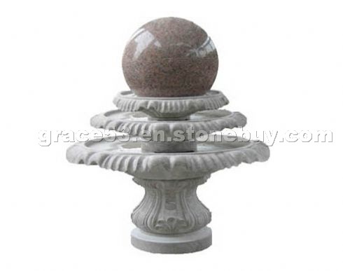 Stone ball fountain Stone ball fountain