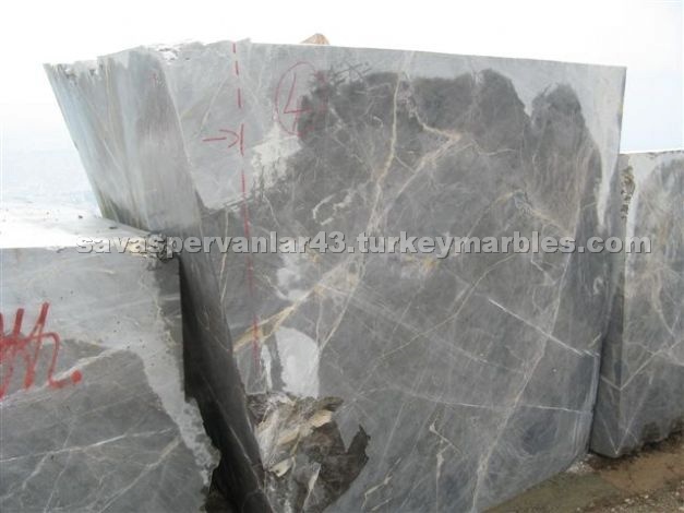 Gray Emprador - Iskenderun Black Marble Blocks