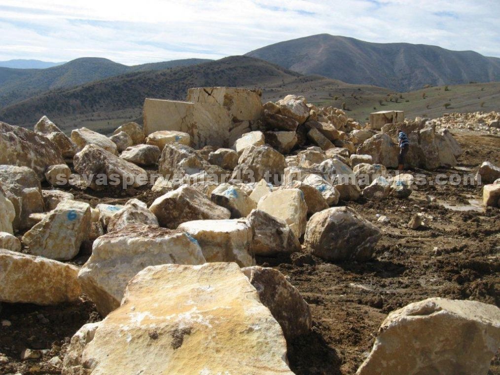 Unshaped white onyx