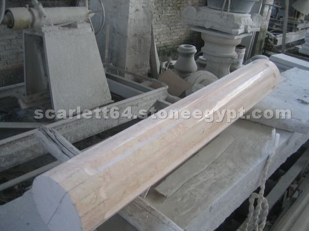 Sunny Gold Marble Column and Pillar