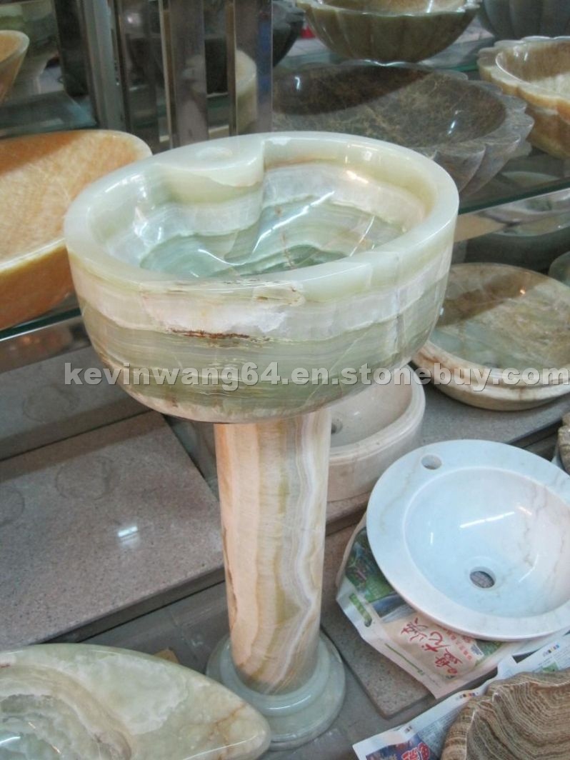White onyx bathroom basin White onyx bathroom basin