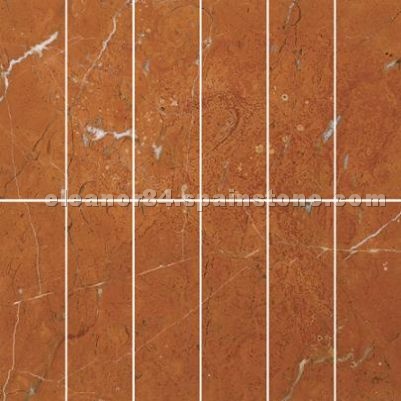 Marble mosaic red alicante
