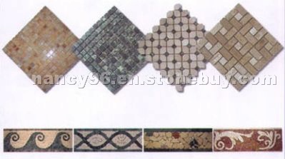 Mosaic floor tile
