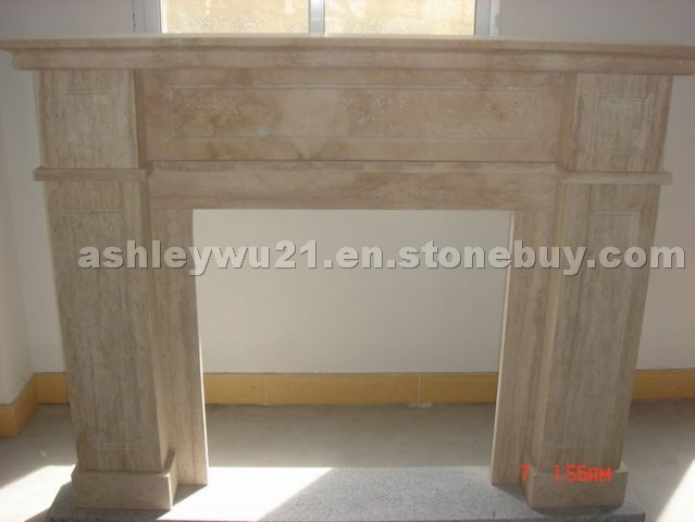 Travertine Fireplace