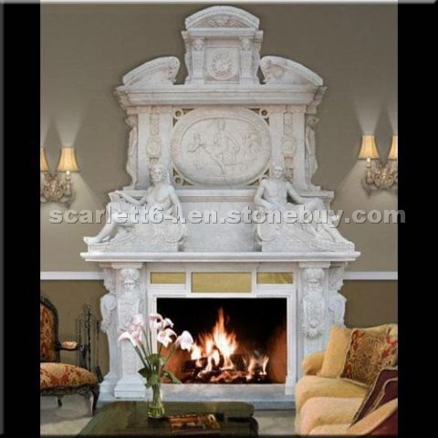 Large Double Marble Fireplace Large Double Marble Fireplace