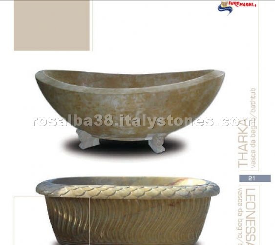 Marble Carved Bath Tub