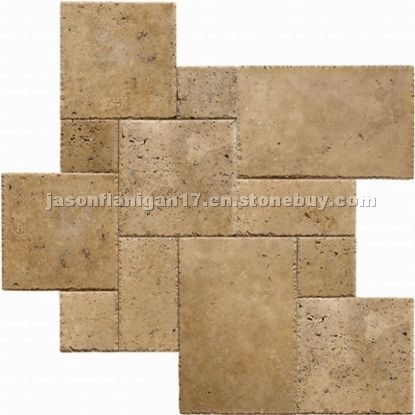 Walnut Travertine Versailles Pattern