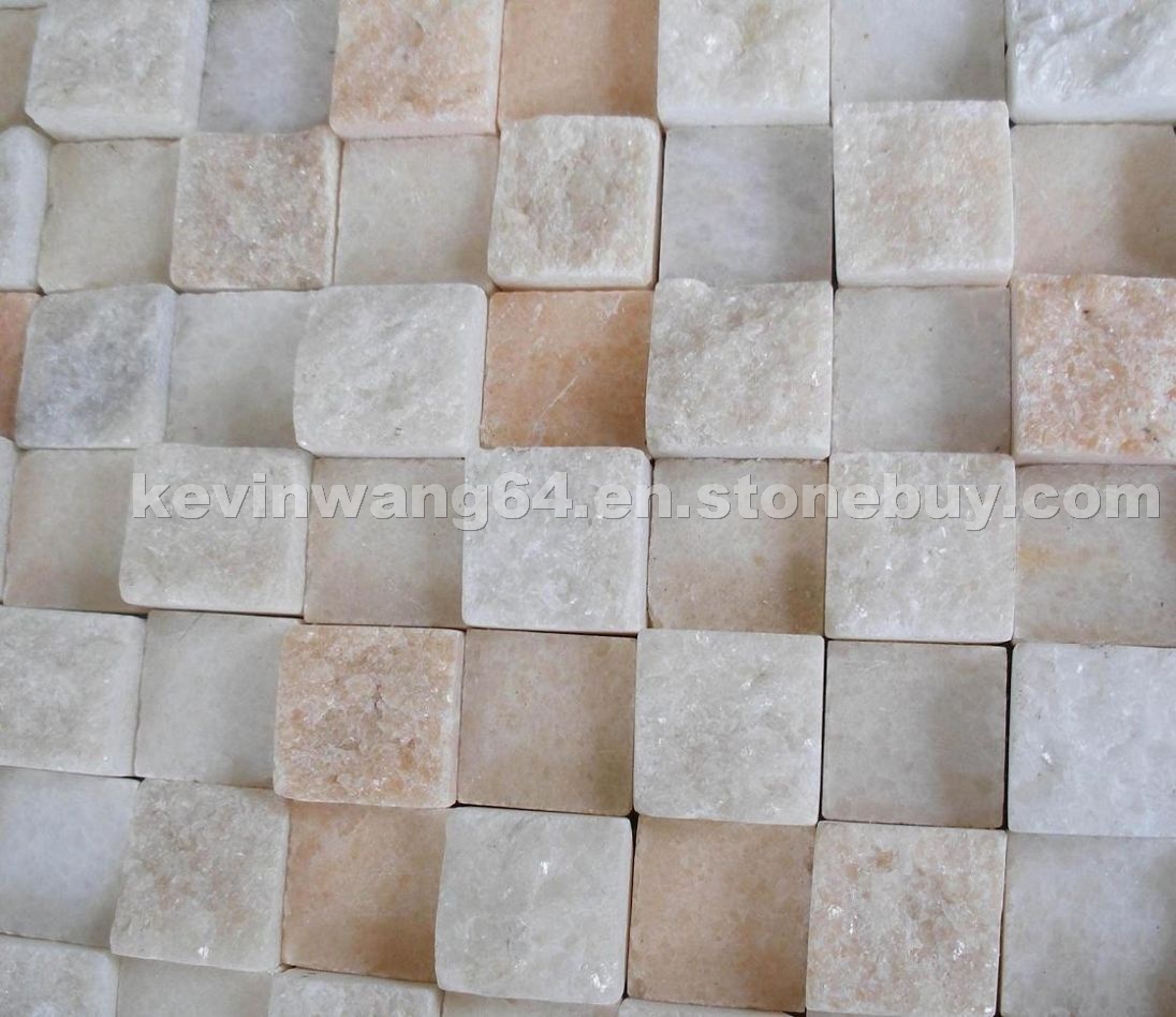 Pink marble mosaic Pink marble mosaic