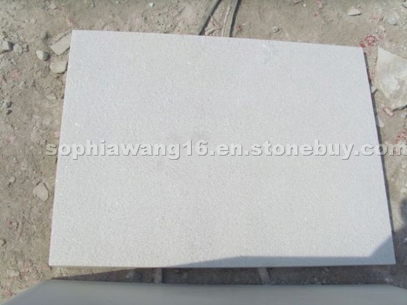 Snow white marble