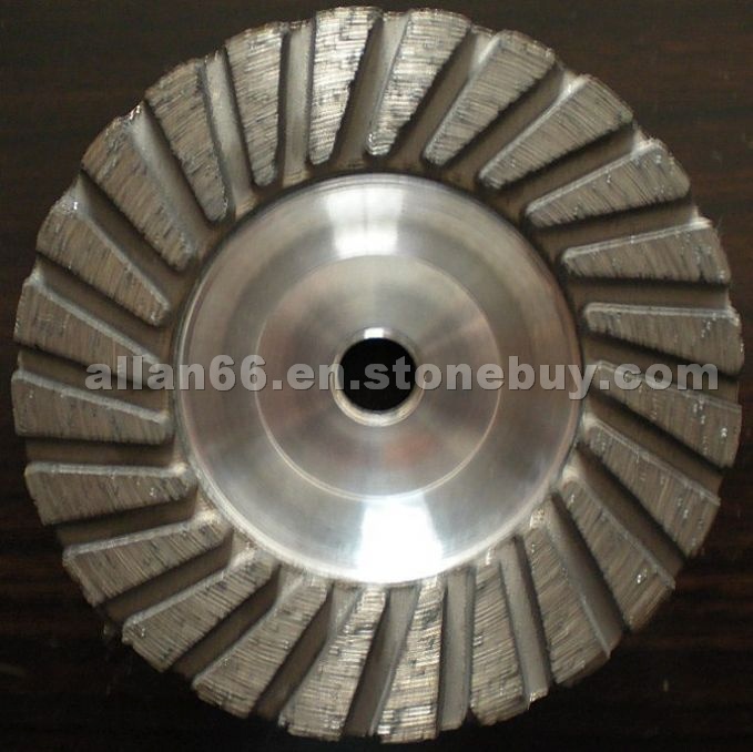 Aluminum turbo cup wheel