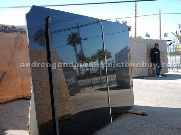 Black Absolute granite slabs