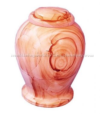 Burma Teak Marble Urn UR-007