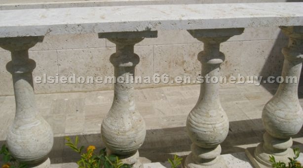 Natural Coral Stone Balustrade Railings