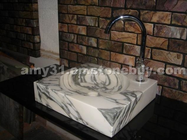 Arabescato Marble Sink