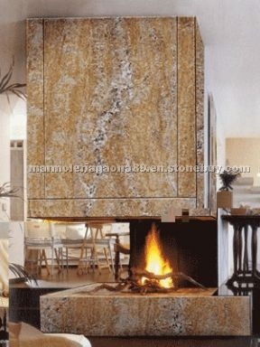 Juparana Dourado (Juparana Gold) fireplace