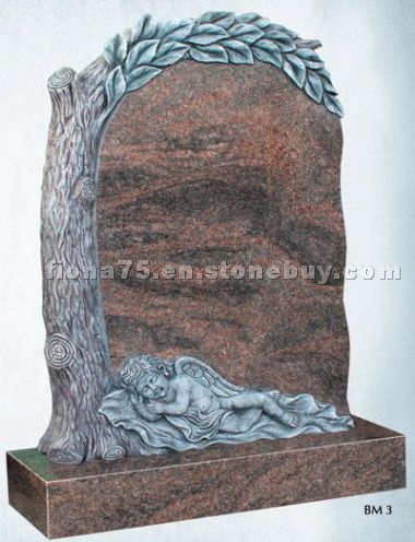 Himalaya Blue Granite Tombstone BM04