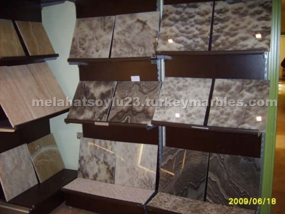 Onyx Brown blocks, slabs