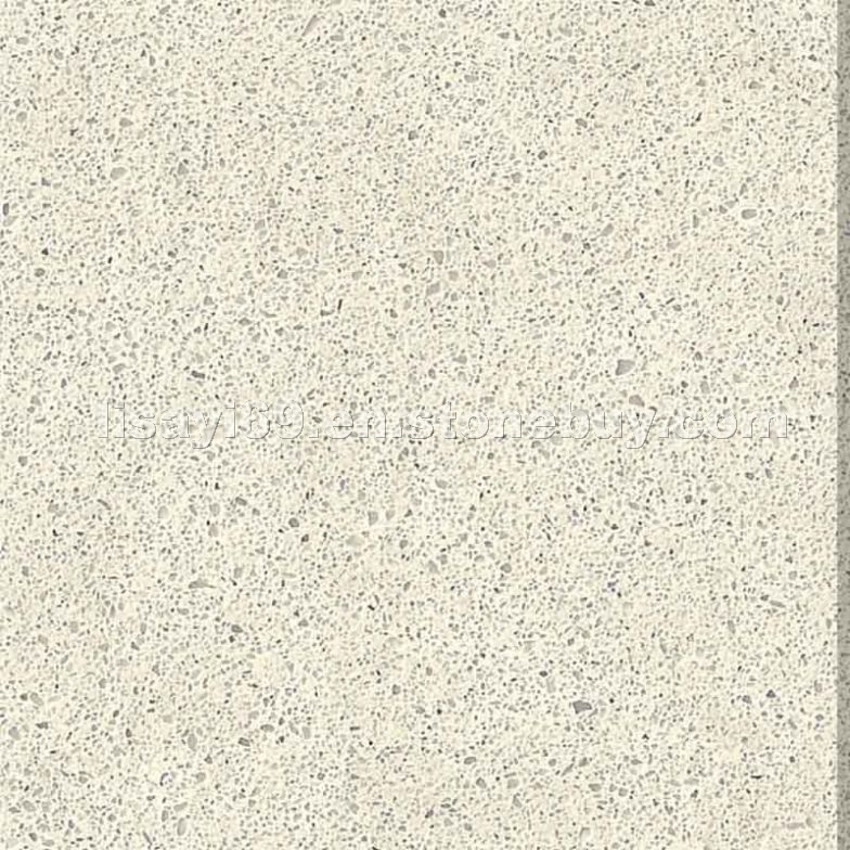 Sand Beige color quartz stone flooring