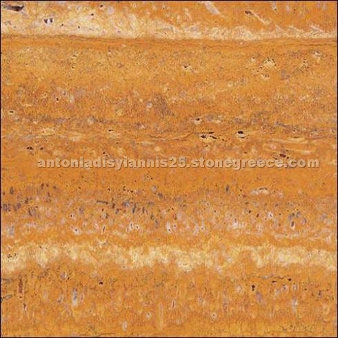 Yellow sun travertine