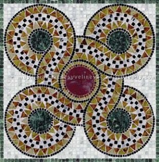 Marble mosaic medallion
