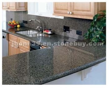 Azul Platino Granite with half bullnose edge