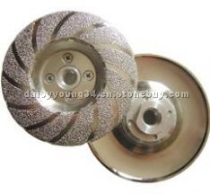 Vacuum brazed diamond cup wheel