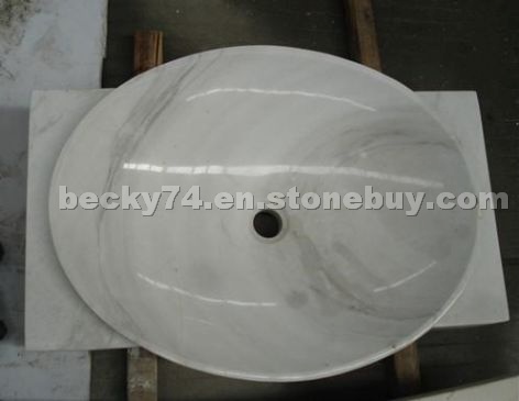 White Marble Sink / Upper Sink