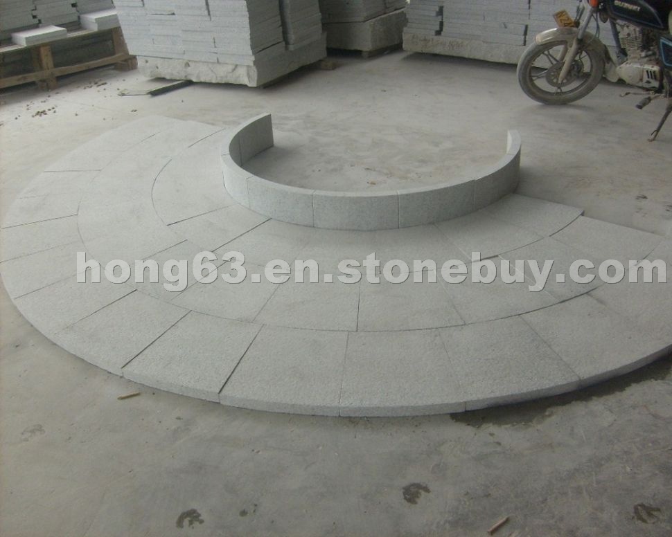 G603 granite flamed tiles