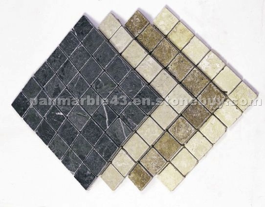 Marble, Travertine Mosaic MZK003