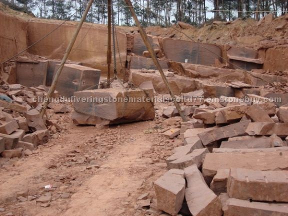 Red Sandstone Quarry, Sandstone Blocks