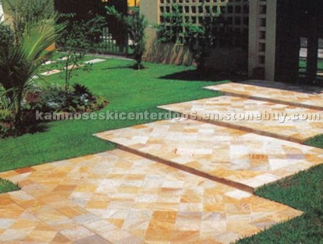 Giallo Imperiale quartzite exterrior pavement