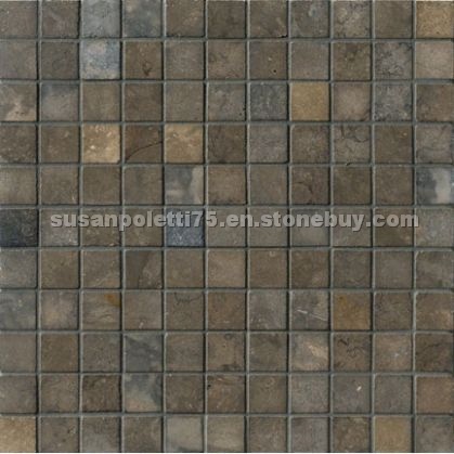 Nova Blue Limestone 1x1 Mosaic