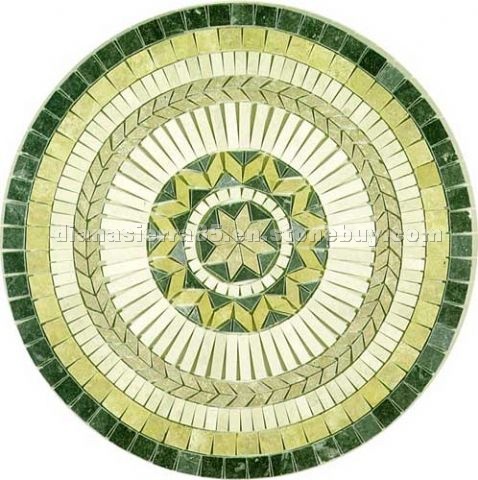 Green Marble Medallion Lydia