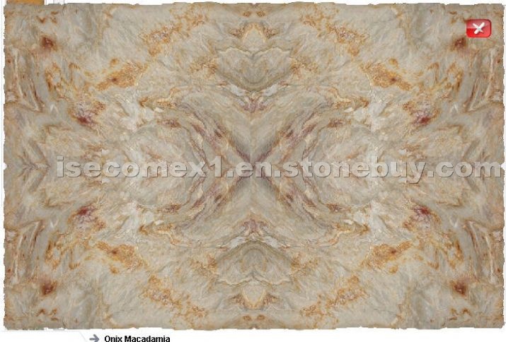 Onyx Macadamia slabs