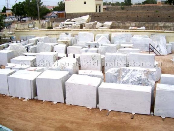 White Indian Marble Blocks