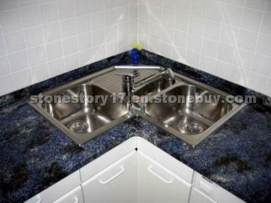 Azul Bahia granite countertop