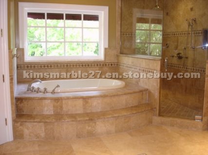 Travertine Bath Design