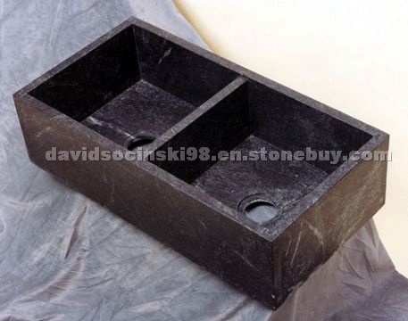 Soapstone Sink double original oiled