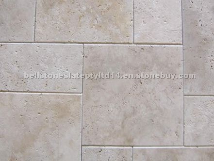 Ivory Travertine - French Pattern Antique Finish